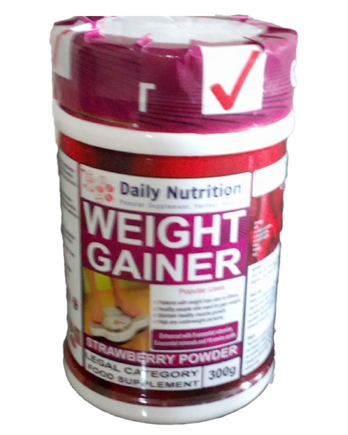 Daily Nutrition Weight Gainer Strawberry Powder 300g