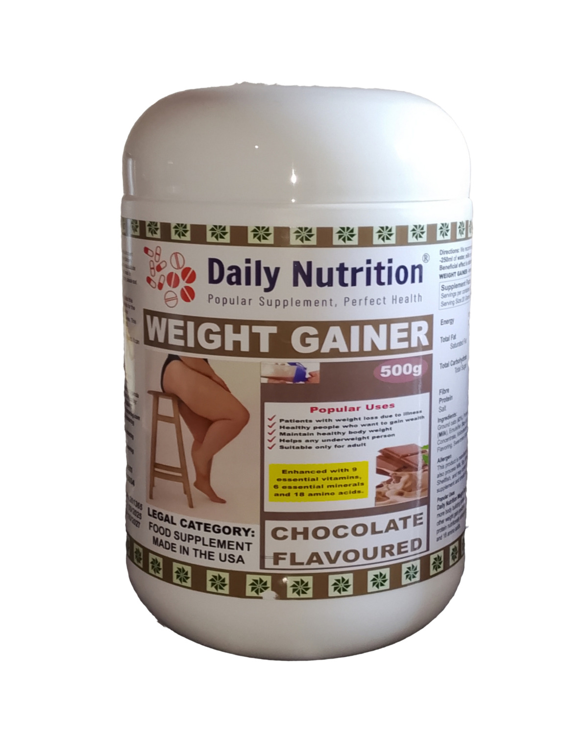 Weight Gainer Chocolate Flavour Daily Nutrition Weight Gainer - Strawberry Powder 150g