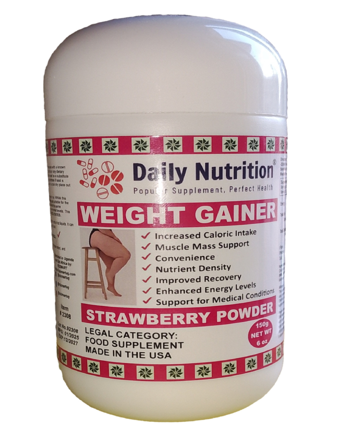 Daily Nutrrition Weight Gainer Strawberry 150g